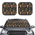 thumbnail image 2 of Balery Colorful Plants Mushroom Parasol para parabrisas de coche de 2 piezas | Parasol plegable para parabrisas delantero de coche para la mayoría de sedanes-Large, 2 of 6