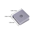 thumbnail image 2 of Mirror Clip Stainless Steel Clamp for Fixing 2Pcs Silver Bathroom Glass, 2 of 5