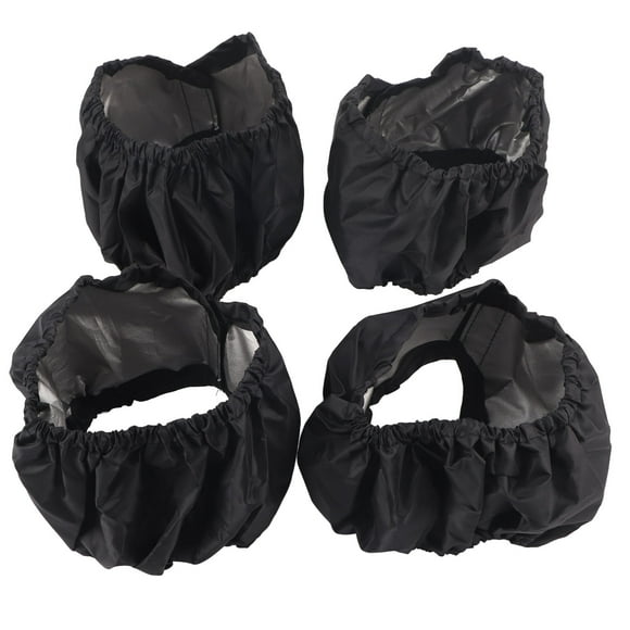 Infant Stroller Wheel Cover Universal Size Stroller Wheel Dustproof Cover Baby Stroller Accessory Practicalwaterproof For Baby Black