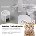 thumbnail image 5 of Cuencos dobles para perros y gatos, juego de cuencos de agua y comida para mascotas con botella dispensadora de agua automática desmontable, 5 of 5