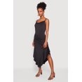 thumbnail image 2 of Women's Cowl Neck Asymmetrical Ruffle Hem Maxi Dress, 2 of 3