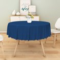 thumbnail image 5 of Tchckioa Navy Blue Round Tablecloth for Dining Kitchen Decor,Waterproof Table Cloth Cover,70 Inch, 5 of 6