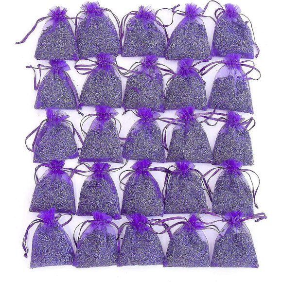 Bag Of 25 Sachets Dried Lavender Flower Lavender Sachets