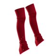 thumbnail image 3 of Calcetines sin pie para patinaje artístico, cubrebotas, calentadores de piernas, calcetines para patinaje sobre hielo, Rojo, 3 of 9