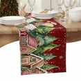 thumbnail image 6 of Merry Christmas Cotton Linen Table Runner for Dining Kitchen, Winter Trees Xmas Snowflake Gingerbread Wedding Outdoor Party Tablerunners Decoration, Dresser Scarf Coffee Tablecloth Runners 13"x72", 6 of 9