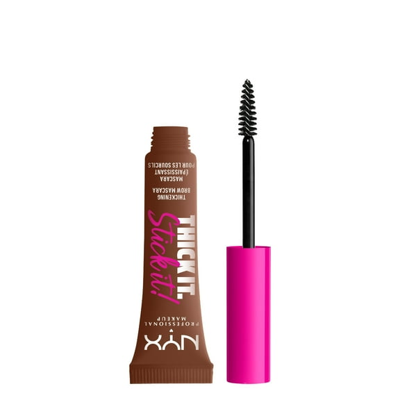 NYX Professional Makeup Thick It Stick It Thickening Eyebrow Gel Mascara Tint, Rich Auburn, 0.23 fl oz