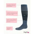 thumbnail image 3 of MeMoi OMG Cotton Blend Knee High Sock - Girls - Female, 8, Med Denim Heather, 3 of 7