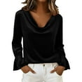thumbnail image 2 of FDGIU ‌‌‌‌Women's Long Sleeve Tops - Blouse Dressy Casual Shirts Fall Winter Business Work Outfits, 2 of 6