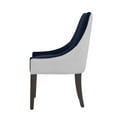 thumbnail image 6 of Comfort Pointe Jolie Upholstered Navy Blue and White Fabric Dining Chair, 6 of 11