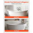 thumbnail image 2 of VEVOR Clawfoot Tub Faucet, Wall Mount Bathtub Faucets with Handheld Shower, Vintage Brushed Nickel Clawfoot Tub Filler Faucet Shower Kit with Adjustable Swing Arms & 360° Rotation Spout for Bathtubs, 2 of 9