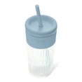 thumbnail image 3 of Ello Ava 18oz Glass Travel Mug - Blue, 3 of 6