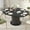Black, variant on Round Dining Table for 4-6 People, 43.3“-59“Extendable Round Kitchen Dining Table with Pedestal Base, Walnut