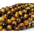 thumbnail image 4 of 12mm Tiger Eye Round Beads Genuine Gemstone Natural Jewelry Making, 4 of 6
