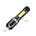 thumbnail image 3 of LED Flashlight 1000 Lumens, Zoomable USB Rechargeable Torch, IPX6 Waterproof with 4 Modes, Super Bright Handheld Light for Camping Hiking Emergency, 3 of 9