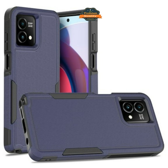 For Samsung Galaxy Xcover 7 Pro Rugged Heavy-Duty Dual Layer Military-Grade, Rubber TPU Defender, Hybrid Shockproof Phone Case Cover by Xpression, Blue