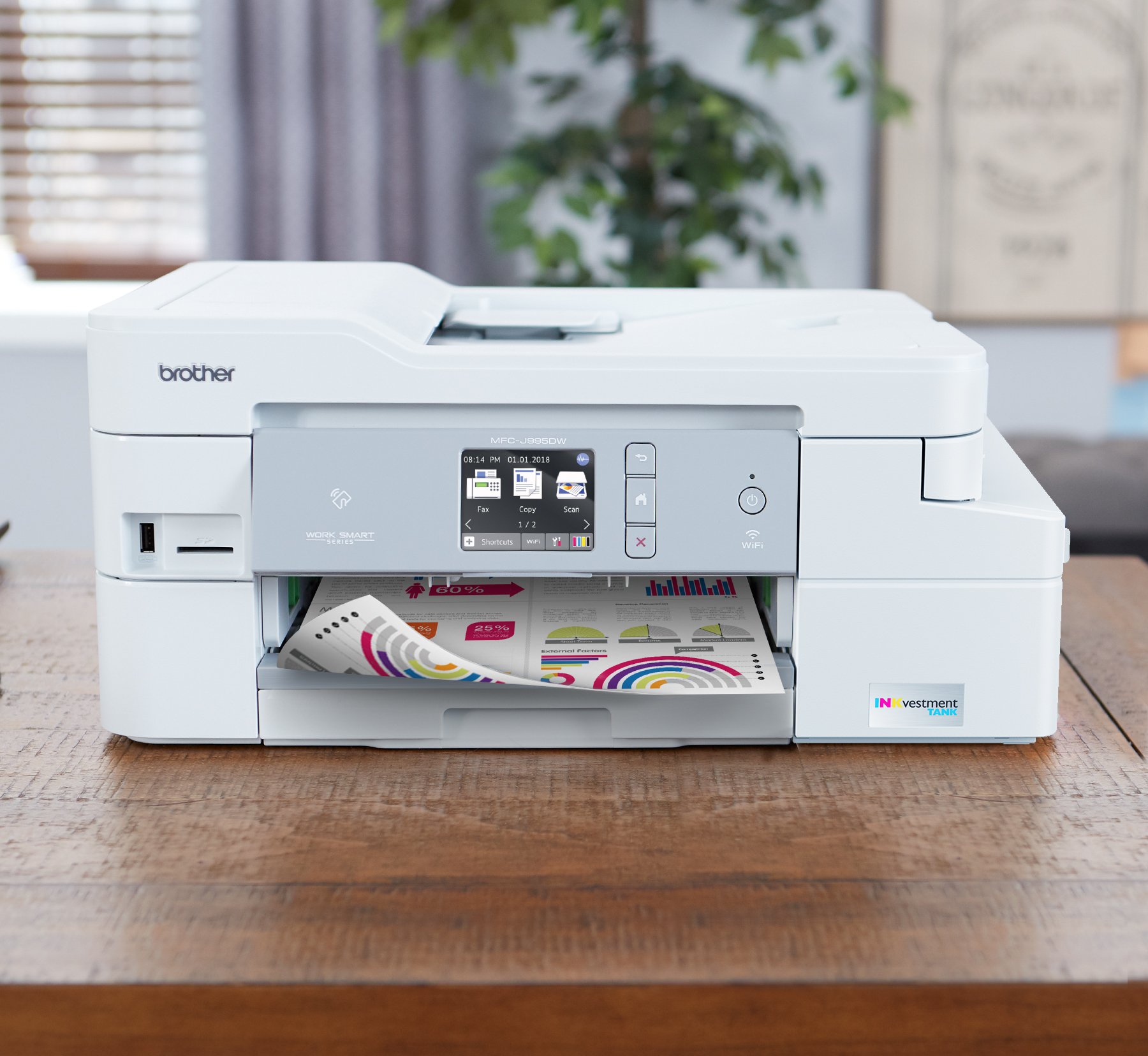Brother MFC-J995DW INKvestment Tank Color Inkjet All-in-One Printer with up to 1-Year of Ink In-box - image 4 of 12