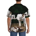 thumbnail image 3 of Fotbe Cute Goat Baby Camisa Estampada de Manga Corta para Hombre, Casual de Verano, Estilo Playero, Sin Arrugas-Medium, 3 of 5