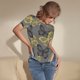 thumbnail image 3 of Fotbe Golden Glitter Butterflies Body de Mujer con Cuello Redondo y Mangas Cortas, Sin Mangas Ajustado, Suave, Cómodo y Básico-Small, 3 of 7