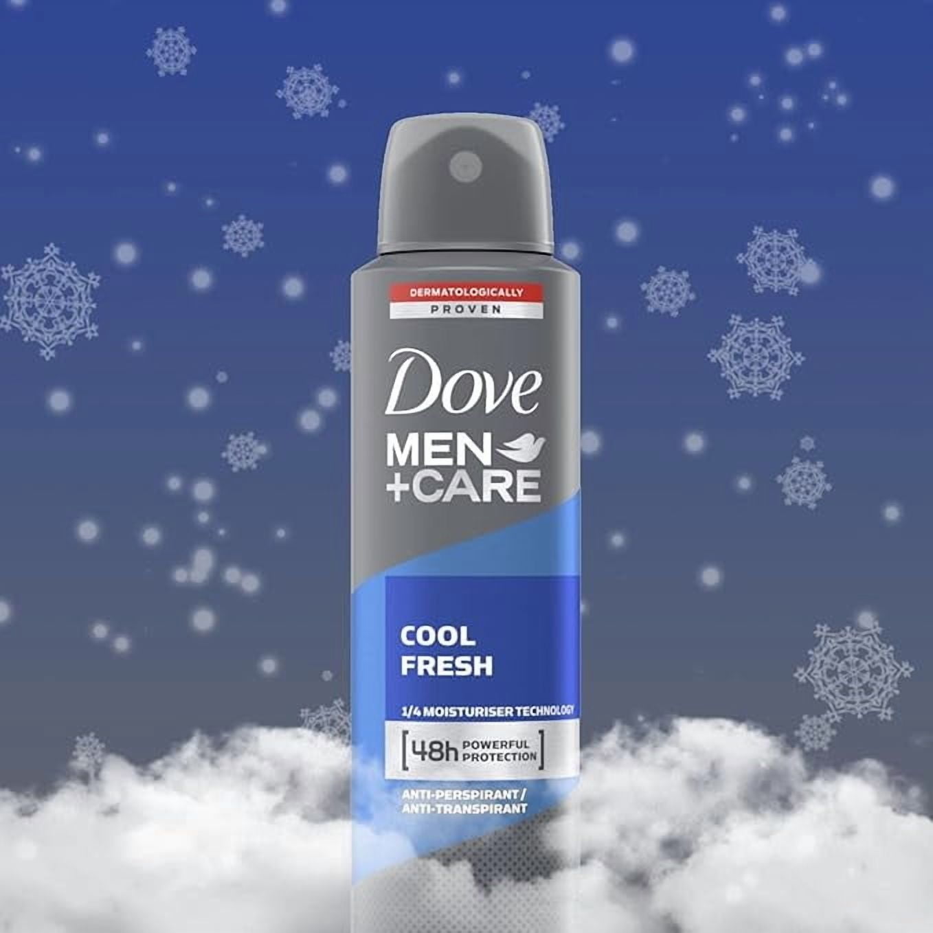 Dove Men + Care Dry Spray Antiperspirant, Cool Fresh 3.80 oz (Pack of 8)