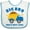 White and Blue, variant on Inktastic Dump Truck Big Bro Boys Baby Bib