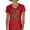 Red, variant on Camo American Flag Women's V-Neck T-shirt USA Military Proud Army Veteran RED Friday 4th of July Camouflage Patriot Tee