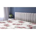 thumbnail image 5 of Ambesonne Vintage Floral Fitted Sheet, Bloomed Wild Design, California King, Pale Maroon Pale Sepia, 5 of 5