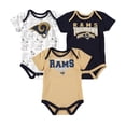 thumbnail image 1 of NFL Team Apparel Boys Rams Baby Body de 3 piezas, multicolor, 18 meses, 1 of 1