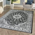 thumbnail image 4 of JONATHAN Y MODERN PERSIAN 8 x 10 Area Rug, Palmette Floral - Cream/Gray/Black, MDP503B-8, 4 of 12