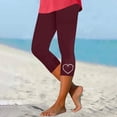 thumbnail image 2 of Women's High Waist Summer Casual Stretch Capri Pants With Rhinestone Design For Daily Wear Comfortable And Stylish, 2 of 4