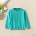 thumbnail image 2 of YunPes Children's Sweater Spring Autumn Winter Cardigan Solid Color Small Cardigan Children's Coat, 2 of 9