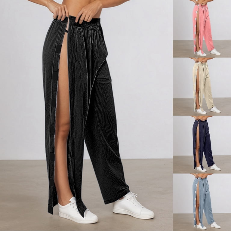 TrendOFT Women's Tear Away Pants Easy Access Adaptive Pants Wide