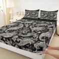thumbnail image 3 of Homewish Boho Paisley Twin Sheet Sets 3pcs for Teens Boys Girls,Bohemian Theme Twin Fitted Sheet Microfiber,Exotic Style Breathable Flat Sheet,Super Cozy Room Decor, 3 of 7