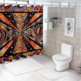 thumbnail image 7 of Orinice Psychedelic Art Bathroom Decor Set with Hooks, Colorful Luxury Graphic Print Polyester Fabric Shower Curtain, 100% Waterproof for Bathroom Decoration, Shower Curtain Set 36x72, 7 of 7