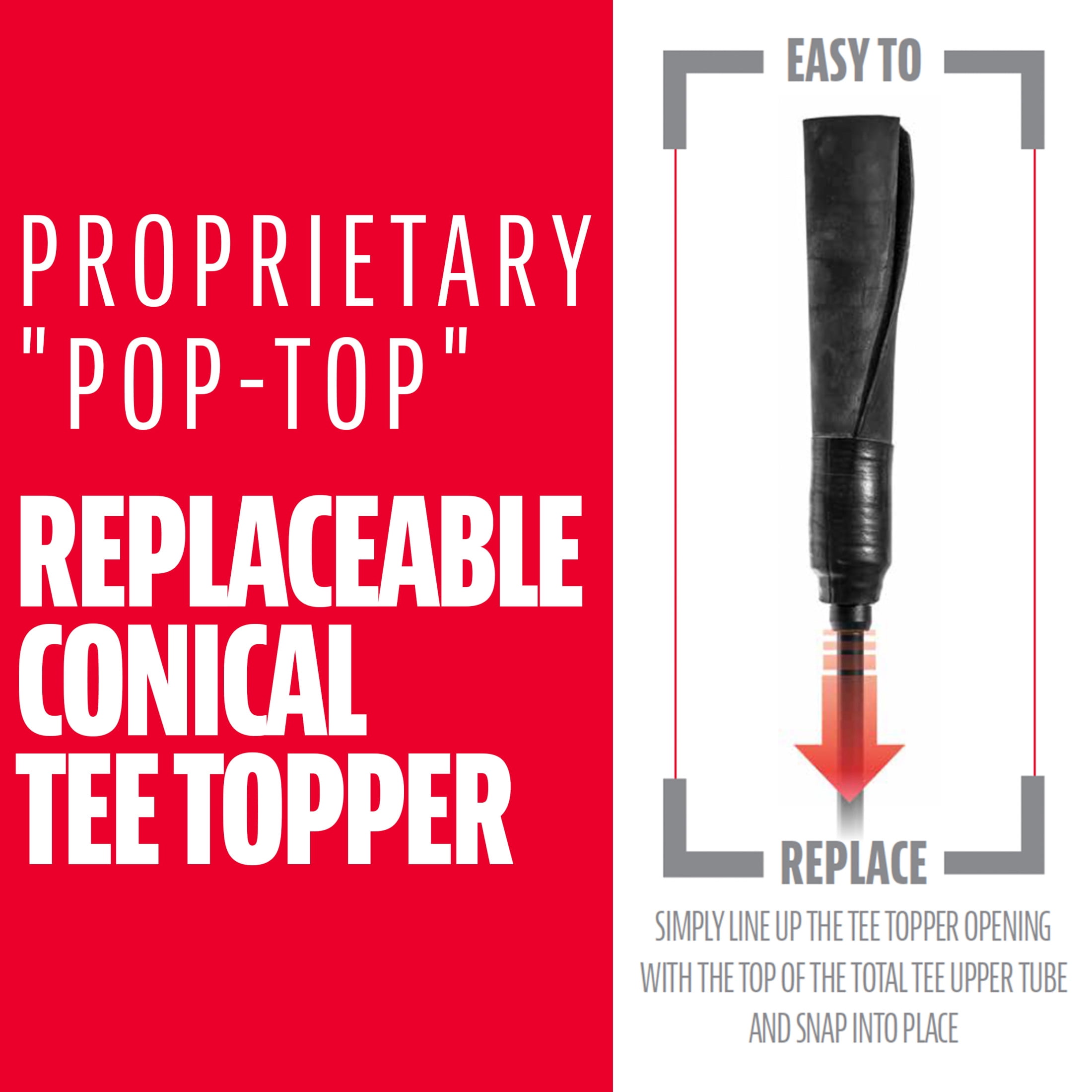 Franklin Sports MLB Total Tee Adjustable Baseball + Softball Batting Tee