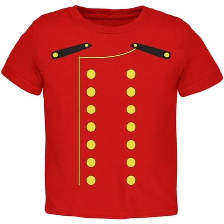 Halloween Hotel Bellhop Costume Red Toddler T-Shirt