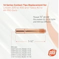 thumbnail image 3 of MIG Gun Consumables Kit - Compatible with Lincoln/Magnum 200 & 250 and Tweco #2 - 52 Diffuser - 32 Insulator - Tip: 0.035" - 22 Nozzle: 5/8", 3 of 5