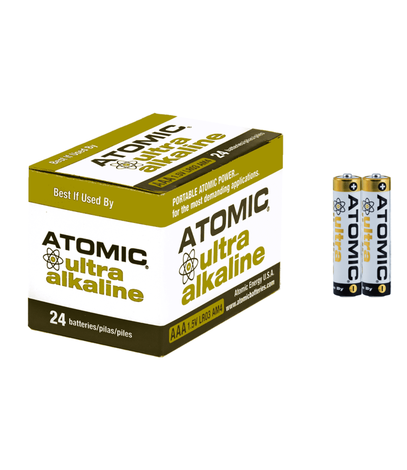 Atomic AAA Alkaline Batteries Value Pack - 24 Pack
