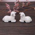 thumbnail image 1 of SHAR Little Sheep Chopstick Holder Set - Reusable Ceramic Rest for Cutlery and Chopsticks (2pcs), 1 of 5