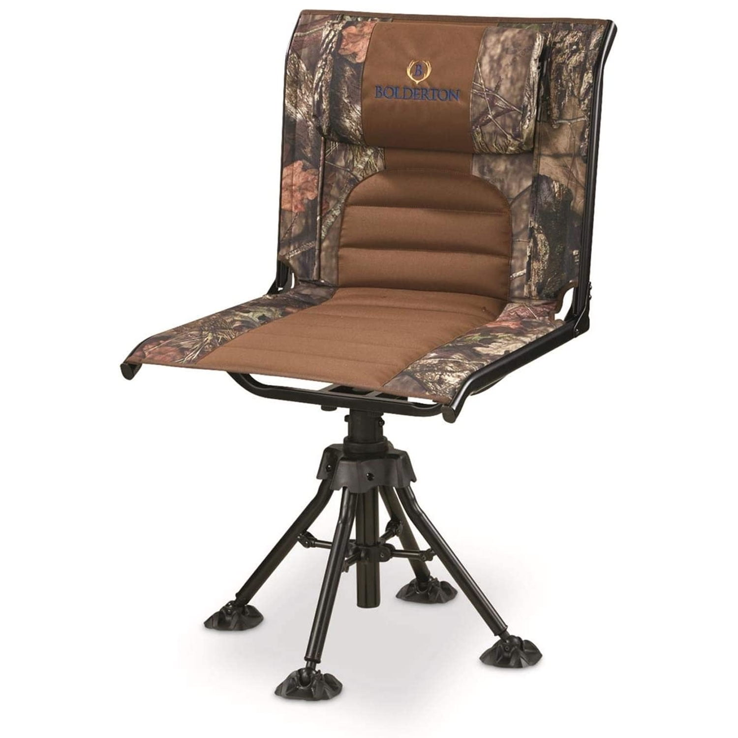 Bolderton Portable 360 Comfort Swivel Hunting Chair Mossy Oak Camouflage Walmart Com Walmart Com