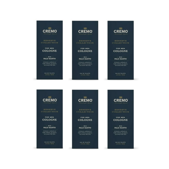 Cremo Reserve Collection For Men Cologne No. 18 Palo Santo, 3.4 Fl. Oz. - Pack of 6