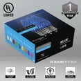 thumbnail image 2 of Opticore Blue C7 LED Christmas Lights, C7 Christmas Lights with Shatterproof Christmas Bulbs, 25 Lights, 25’, 2 of 7