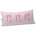 thumbnail image 2 of Pink Bow Body Pillow Covers 20"x54", Cute Watercolor Girls Cartoon Luxury Soft Brushed Microfiber Breathable Throw Pillow Covers, Pillowcase with Zipper for Couch Sofa Bedroom Living Room, 2 of 9