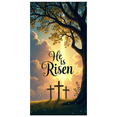 thumbnail image 2 of LUUFILx He is Risen Church Decor Cross Banner Easter Background Sunrise Christian Party Supplies Religious Photography Backdrop Faith Decorations, 2 of 7