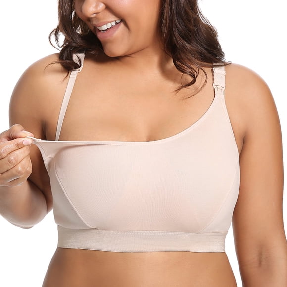 Sostén de Lactancia Deportivo Gratlin Talla Plus 5X-Large Beige