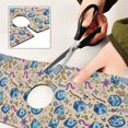 thumbnail image 6 of Yayeee Faucet Mat for Kitchen Sink 14.7" Diatomite Long Splash Guard Pad, Blue Dice Pattern, 6 of 7