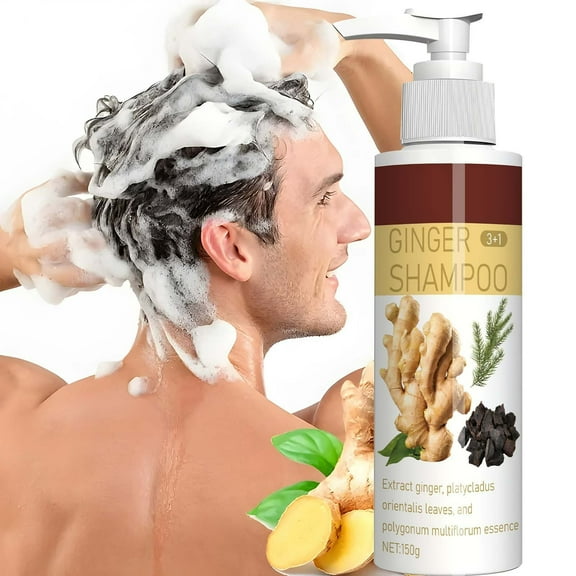 Ginger Shampoo for Hair Health,With Natural Ginger Extract, Moisturizing Formula