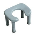 thumbnail image 3 of DOLITY Toilet Stool Easy Storage Squatting Potty Heavy Duty Portable Bathroom Stool Gray L, 3 of 9