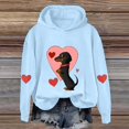 thumbnail image 4 of WCJM Women's Hoodies & Sweatshirts Women's Valentine's Day Cute Dog Print Hoodie Sweatshirt Long Sleeve Workout Outfits 2026 Hoodie Dress for Women with Pockets, 4 of 4