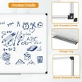 thumbnail image 4 of AGCAN Small Whiteboard 23" x 17" Dry Erase Board Magnetic Marker Board with Dry Erase Markers Set for Kids Child School Supplies, 4 of 15