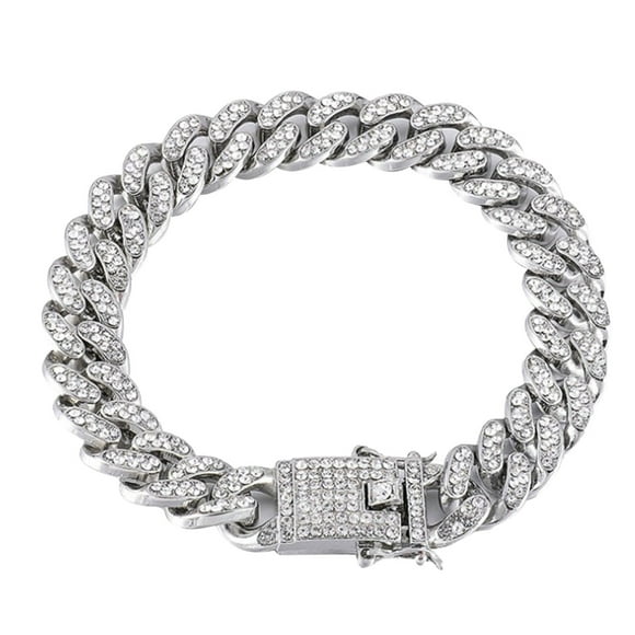 Bracelets for Men Men Bracelets Hip Hop Men Bracelet Series Rhinestone Bracelet Chain Bling Crystal Bracelet Wom